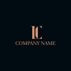 LC logo design. LC lettermark logo design