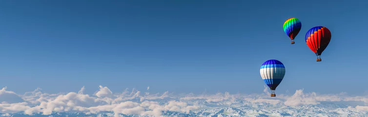 Fotobehang hete lucht ballonnen © juanjo