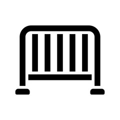 protest related police street close board vector in solid design,