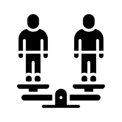 protest related man or character level weight with stand vector in solid design,