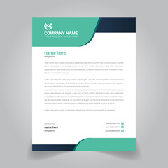 Business style Abstract letterhead Modern design Template vector
