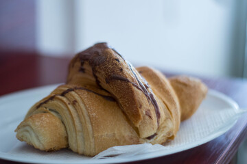 croissant on a plate