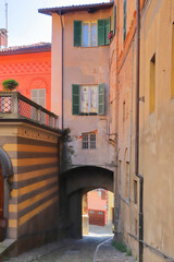 Fototapeta na wymiar Scorcio di Biella in Italia, View of Biella city in Italy