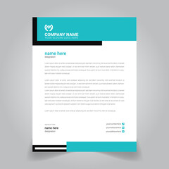 minimalist Corporate Modern letterhead simple identity design template
