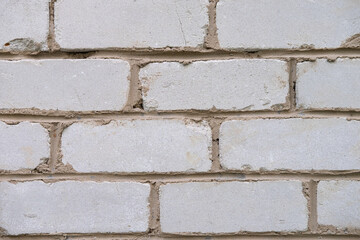 Wall, white brick. Loft-style background.
