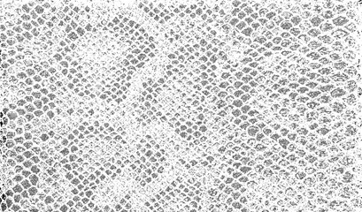 Snakeskin pattern imitation. Lines and spots structural texture. Cool and artsy faux leather background. Abstract vector illustration. Black isolated on white. EPS10