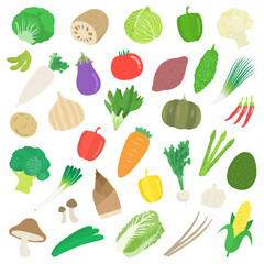 野菜のイラストセット