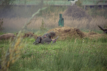 soldiers in camouflage