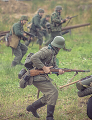 soldier with rifle