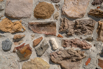 Stone texture and background. Abstract background made with stones.