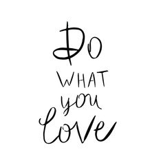 'do what you love' text design