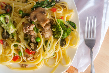 Loaded Italian Fettuccine Alfredo