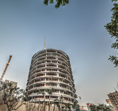 Capitol Records building in Hollywood