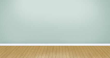 Fototapeta na wymiar empty room illustration with wooden floor