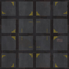 seamless space station metal panels texture © BORIS