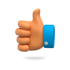 Hand Emoji 3d Render Web