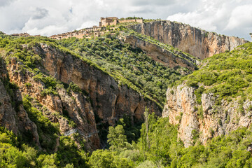 Fototapeta na wymiar Mountains in Alquezar, Spain