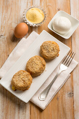 mozzarella in carrozza traditional italian food