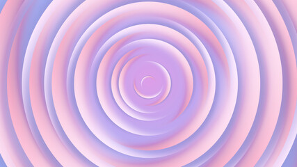 Pink purple circles abstract background.3D illustration with paper cut style.