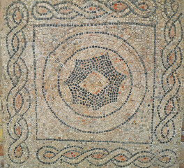 Italy, Ravenna, the basilica of Saint John the Evangelist internal mosaic.