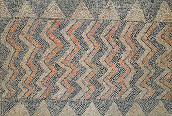 Italy, Ravenna, the basilica of Saint John the Evangelist internal mosaic.