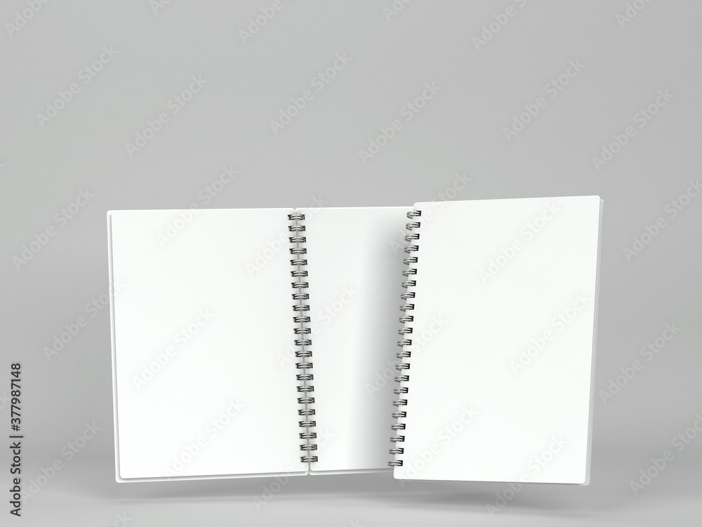 Wall mural Blank notebook mockup