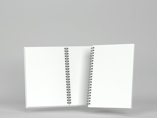 Blank notebook mockup
