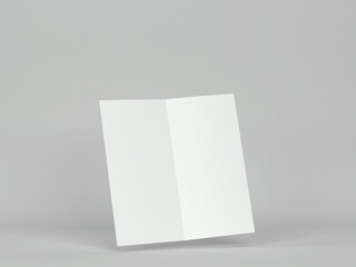 Naklejka premium Blank bifold brochure mockup