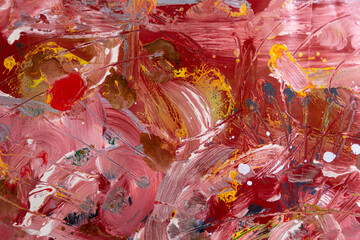 Close up of a variegated and multicolored background