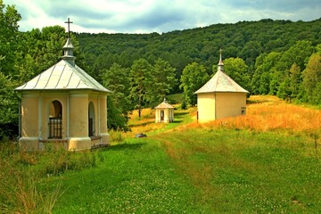 Kalwaria Pacławska, Droga Krzyżowa, Kapliczka, Stacja, Kościół, Klasztor, Zakon,  © woodyd