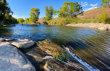 Afternoon on the Arkansas River in Salida, Colorado 