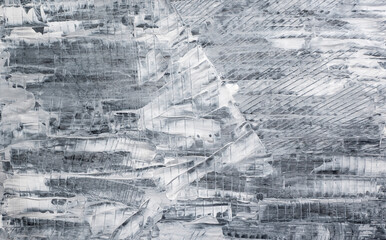 Abstract painting grey and white for graphic resource.