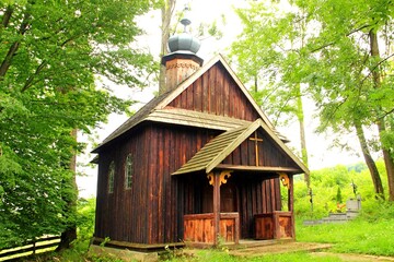 Koniusza, Kośćiółek, Drewniany, Parafia, Zabytek, Zabytkowy © woodyd