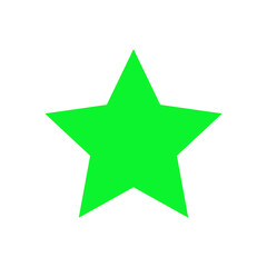 Colorful star isolated on white background