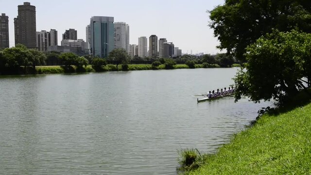 Campeonato Brasileiro de Remo na raia ol&iacute;mpica da USP Universidade de S&atilde;o Paulo