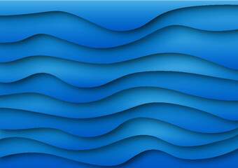 abstract blue wave vector background 3d 
