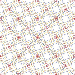 vector drawing consisting of thin linear elements. patterns, lattices, straight and rounded intersecting lines.