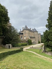 Fototapeta na wymiar Jardin du château de Chastellux, Bourgogne