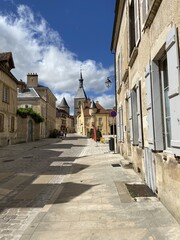 Rue du centre ville de Avallon, Bourgogne 