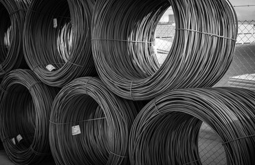 Wire reinforcing coils