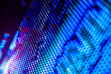 CloseUp LED blurred screen. LED soft focus background. abstract background ideal for design.