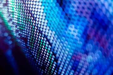 CloseUp LED blurred screen. LED soft focus background. abstract background ideal for design.