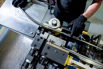 Roll bending industry machine make pipe formation