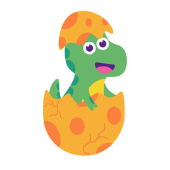 Isolated baby dino egg jurassic wild icon- Vector