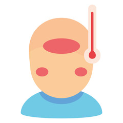 Obraz premium Isolated zika virus fever illness icon - Vector