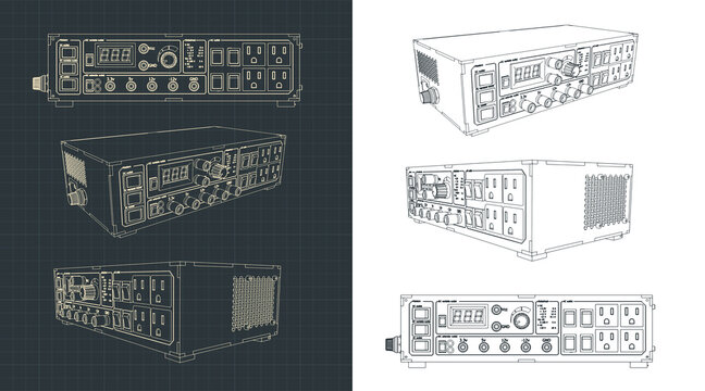 Laboratory power supply illustrations