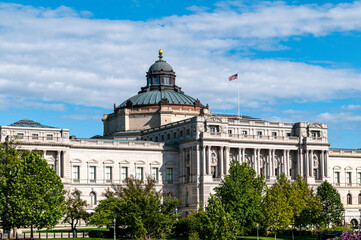 Fototapeta na wymiar Library of Congress, Washington, DC, September 2020