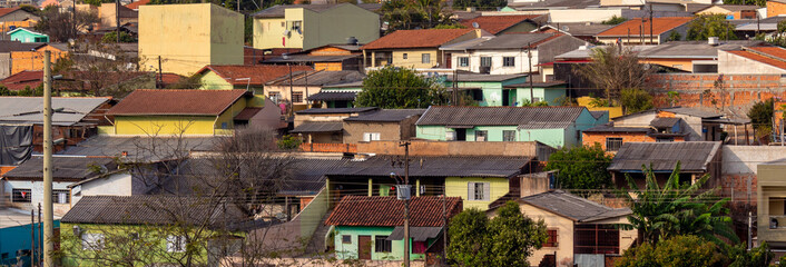 panorama of the favela.