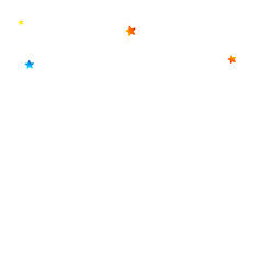 Fototapeta premium Rainbow Festive Confetti. Carnival Star Falling.