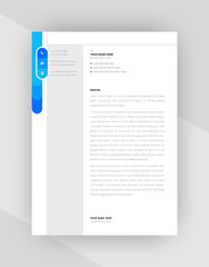 Clean Style Creative letterhead template design.